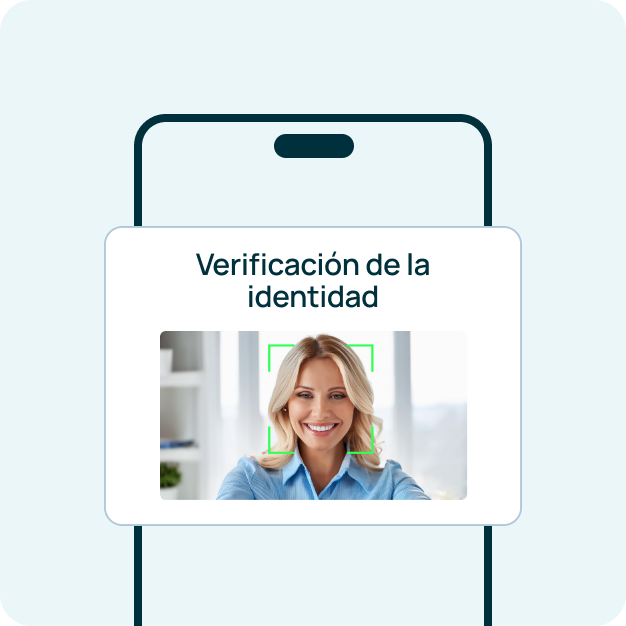 móvil realizando una video identificación